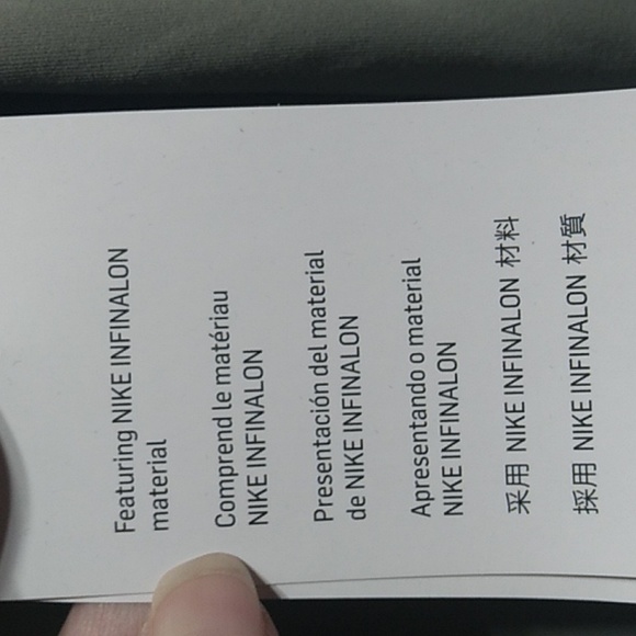 NWT Nike Yoga Dri-Fit Infinalon Top Unfinished Edges Sz.M - Picture 4 of 15